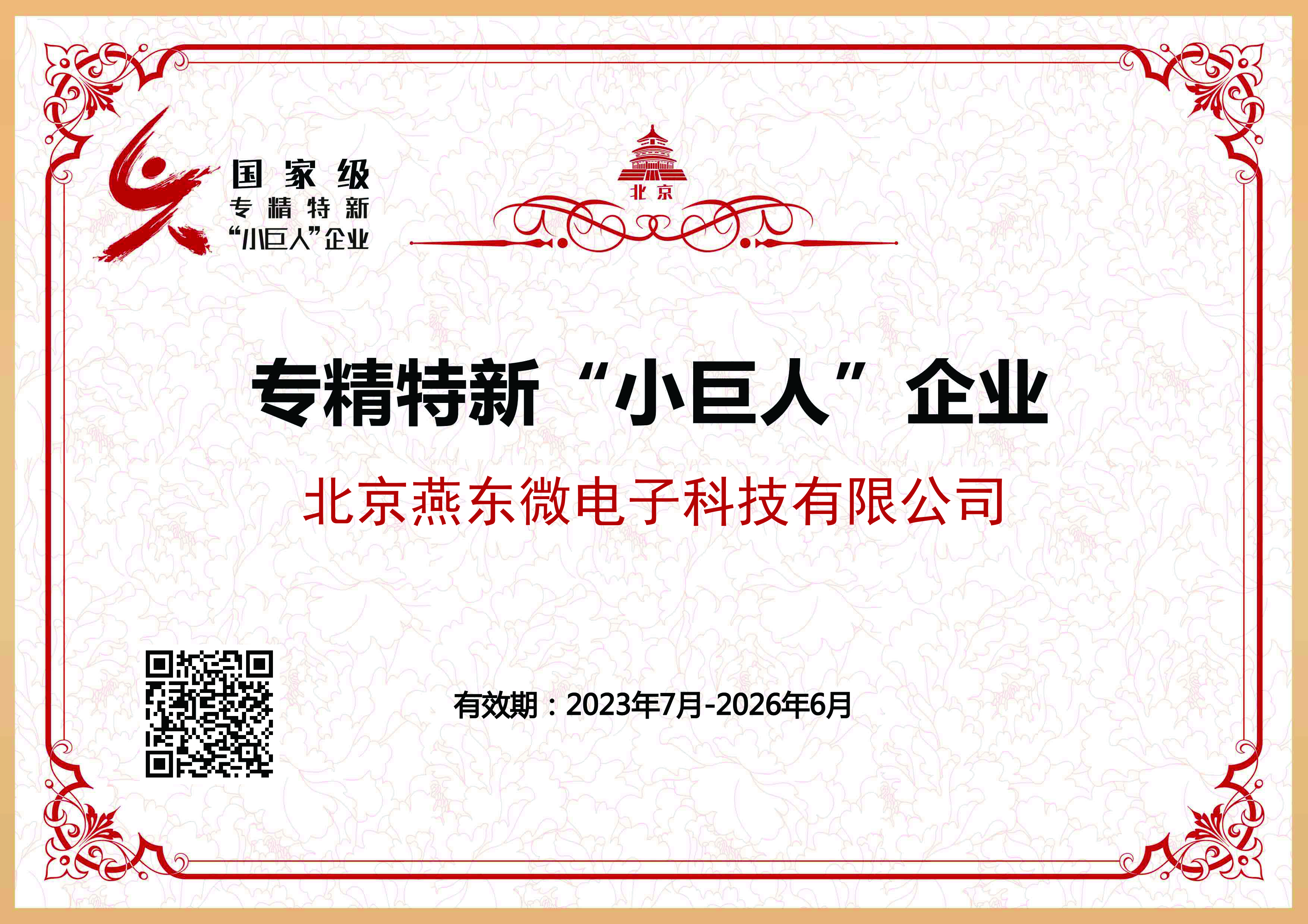 体育333微所属体育333科技获国家级专精特新“小巨人”企业认证